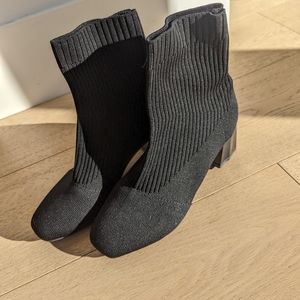 Size six black ankle boots